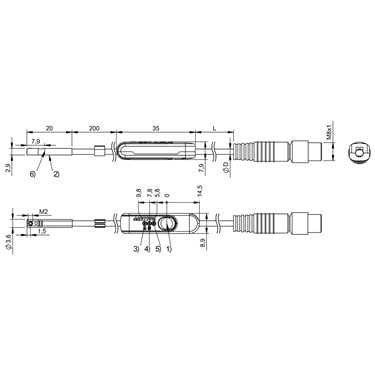 BMF 203K-H-PS-C-A2-S75-00,3 BALLUFF  - Codice di ordinazione: BMF00JH