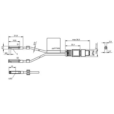 BMF 204K-PS-C-2A-SA95-S75-00,3 BALLUFF  - Codice di ordinazione: BMF0006