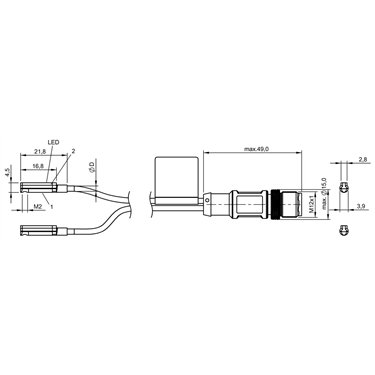BMF 214K-PS-C-2A-SA95-S4-00,3 BALLUFF  - Codice di ordinazione: BMF00A4