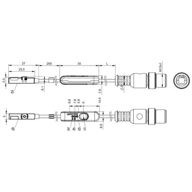 BMF 235K-H-PI-C-A8-S4-00,3 BALLUFF  - Codice di ordinazione: BMF00LC