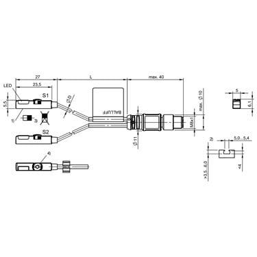 BMF 235K-PS-C-2A-SA95-S75-00,3 BALLUFF  - Codice di ordinazione: BMF00CA
