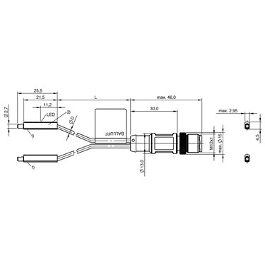 BMF 303K-PS-C-2A-SA95-S4-00,3 BALLUFF  - Codice di ordinazione: BMF004E