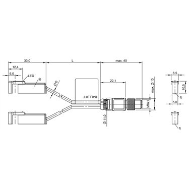 BMF 305K-PS-C-2-SA95-S75-00,3 BALLUFF  - Codice di ordinazione: BMF0060