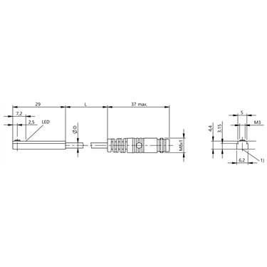 BMF 307K-R-AS-L-3-S49-00,2 BALLUFF  - Codice di ordinazione: BMF0078