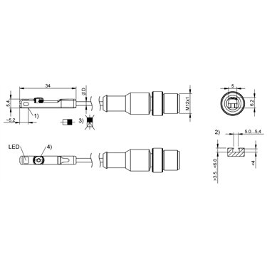 BMF 415KW-HAPS-W-5-P3-S4-00,3 BALLUFF  - Codice di ordinazione: BMF00N0