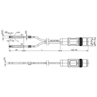 BMF 423K-AAPS-C-2-SA95-P0-S4-00,3 BALLUFF  - Codice di ordinazione: BMF00P7