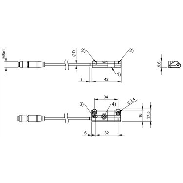 BMP 01-EL1PP21A-0032-00-P00,5-S75 BALLUFF  - Codice di ordinazione: BMP0007