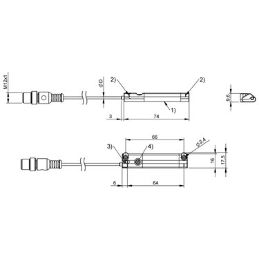 BMP 01-EL1PP21A-0064-00-P00,5-S4 BALLUFF  - Part Number: BMP000M