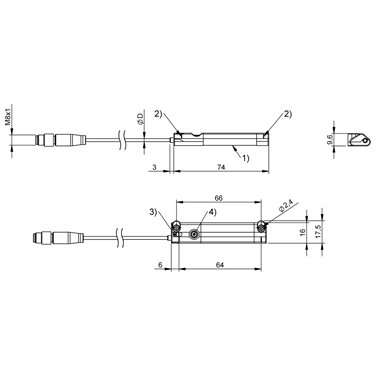 BMP 01-EL1PP21A-0064-00-P00,5-S75 BALLUFF  - Codice di ordinazione: BMP0005