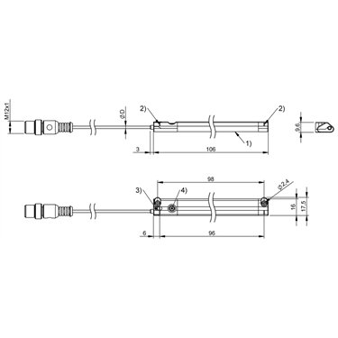 BMP 01-EL1PP21A-0096-00-P00,5-S4 BALLUFF  - Part Number: BMP000N