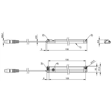 BMP 01-EL1PP21A-0128-00-P00,5-S75 BALLUFF  - Codice di ordinazione: BMP0001