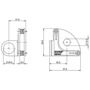 BMS AD-M-002-D12/D12 BALLUFF  - Código de orden: BAM003E
