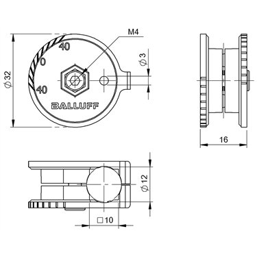 BMS CS-M-D12-S6K-01 BALLUFF  - Codice di ordinazione: BAM0304