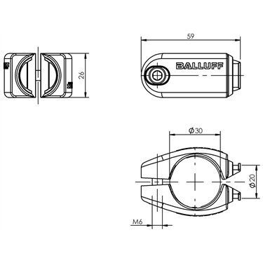 BMS CS-M-D30-BZ-03 BALLUFF  - Código de orden: BAM035A