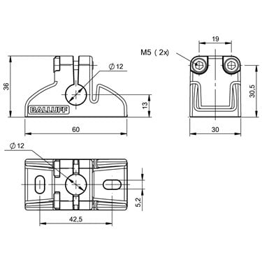 BMS CU-M-D12-B040-00 BALLUFF  - Codice di ordinazione: BAM0275