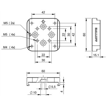 BMS CU-M-S25-D030-01 BALLUFF  - Codice di ordinazione: BAM02ZU