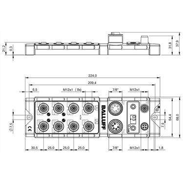 BNI CCL-502-100-Z001 BALLUFF  - Codice di ordinazione: BNI0040