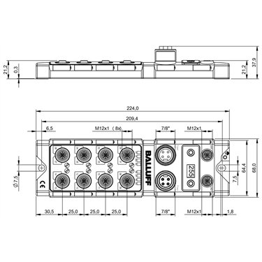 BNI EIP-508-105-Z015-C06 BALLUFF  - Codice di ordinazione: BNI007C