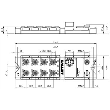 BNI EIP-950-000-Z009-C07 BALLUFF  - Codice di ordinazione: BNI0089