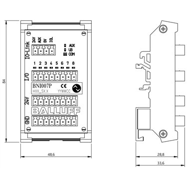 BNI IOL-309-000-K024-001 BALLUFF  - Codice di ordinazione: BNI007P