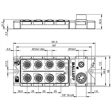 BNI IOL-355-S02-Z013 BALLUFF  - Codice di ordinazione: BNI00CL