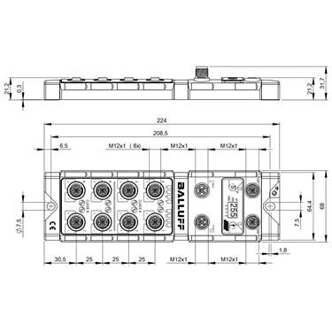 BNI PNT-538-105-Z063 BALLUFF  - Codice di ordinazione: BNI00AZ