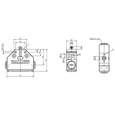 BNS 813-FL-60-185 BALLUFF  - Codice di ordinazione: BNS002J