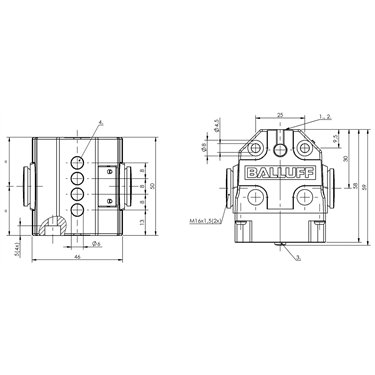 BNS 816-B04-TOB-08-650-11 BALLUFF  - Codice di ordinazione: BNS03HJ
