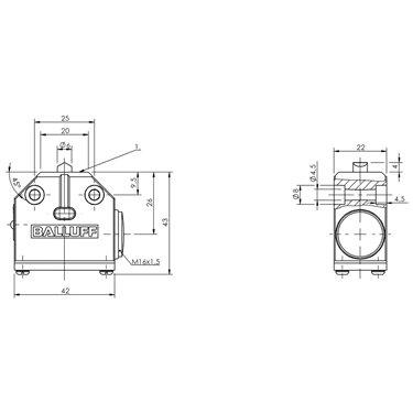 BNS 819-100-D-10 BALLUFF  - Codice di ordinazione: BNS005A