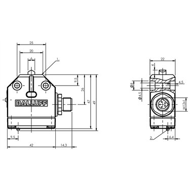 BNS 819-100-D-10-FC-S80 BALLUFF  - Codice di ordinazione: BNS0482