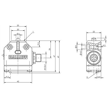 BNS 819-100-D-12-FC-S80 BALLUFF  - Codice di ordinazione: BNS053Y