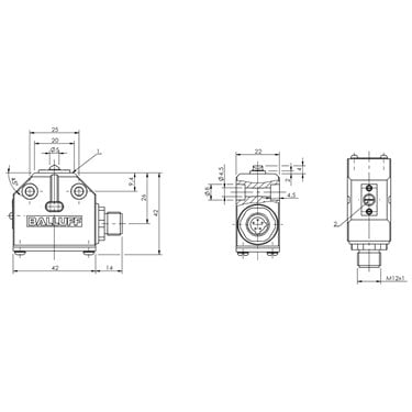 BNS 819-100-E-12-S80 BALLUFF  - Codice di ordinazione: BNS03ZM