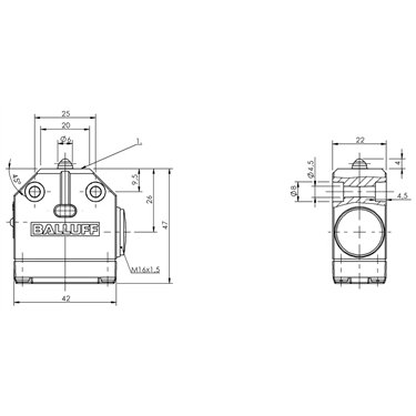 BNS 819-100-K-11 BALLUFF  - Codice di ordinazione: BNS0063