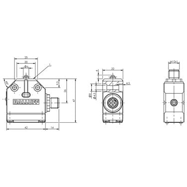 BNS 819-100-K-13-S4 BALLUFF  - Codice di ordinazione: BNS009H