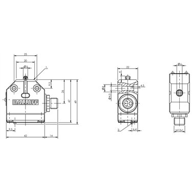 BNS 819-100-R-10-FC-S80 BALLUFF  - Codice di ordinazione: BNS04W2