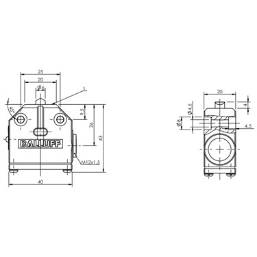 BNS 819-99-D-10 BALLUFF  - Codice di ordinazione: BNS003U