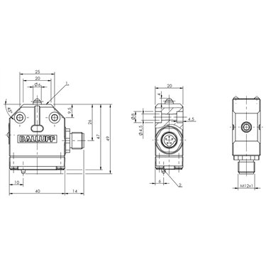 BNS 819-99-K-10-FC-S80 BALLUFF  - Codice di ordinazione: BNS041W