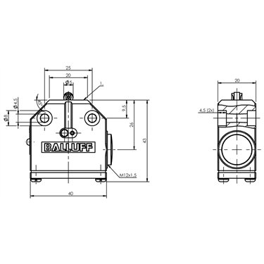BNS 819-99-R-15 BALLUFF  - Codice di ordinazione: BNS04EK
