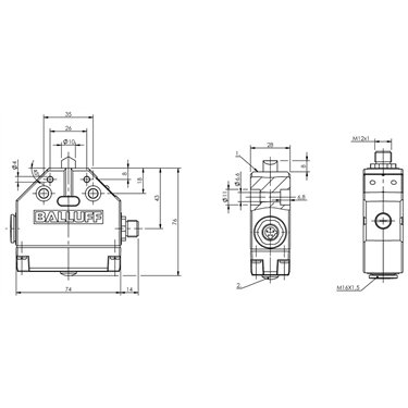 BNS 819-FD-60-101-FD-S80R BALLUFF  - Codice di ordinazione: BNS000E