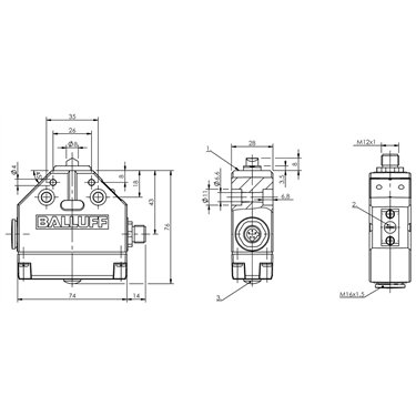 BNS 819-FE-60-101-FD-S80R BALLUFF  - Codice di ordinazione: BNS000R