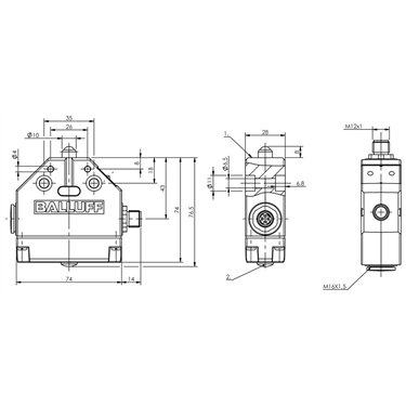 BNS 819-FK-60-101-FD-S4R BALLUFF  - Codice di ordinazione: BNS009K