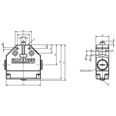 BNS 819-FK-60-101-FE BALLUFF  - Codice di ordinazione: BNS000W