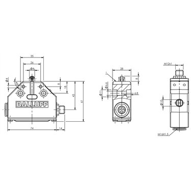 BNS 819-FL-60-101-S80R BALLUFF  - Codice di ordinazione: BNS0012