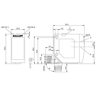 BOD 23K-LI01-S4 BALLUFF  - Codice di ordinazione: BOD0020