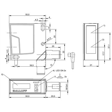 BOD 24K-LPI07-S4 BALLUFF  - Codice di ordinazione: BOD002M