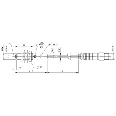 BOS 08E-NS-KH22-00,2-S49 BALLUFF  - Codice di ordinazione: BOS01H1