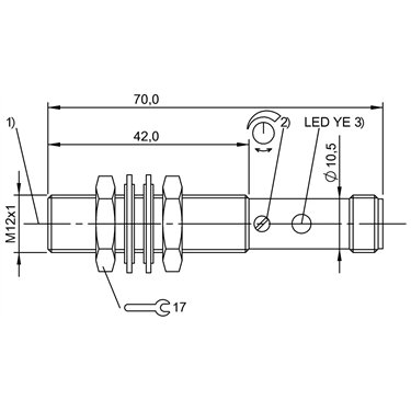 BOS 12M-PA-LE10-S4 BALLUFF  - Codice di ordinazione: BOS00WF