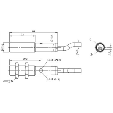 BOS 12M-PO-RD12-02 BALLUFF  - Codice di ordinazione: BOS01ZN