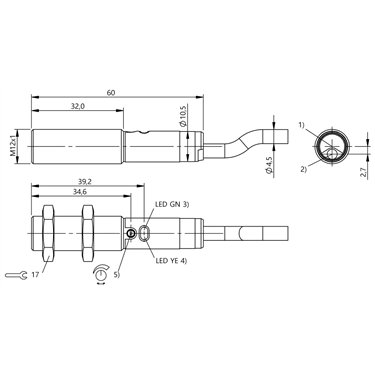 BOS 12M-PS-RD10-02 BALLUFF  - Codice di ordinazione: BOS01TR