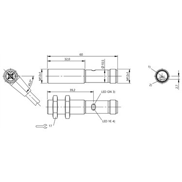 BOS 12M-PS-RD12-S4 BALLUFF  - Codice di ordinazione: BOS01TU